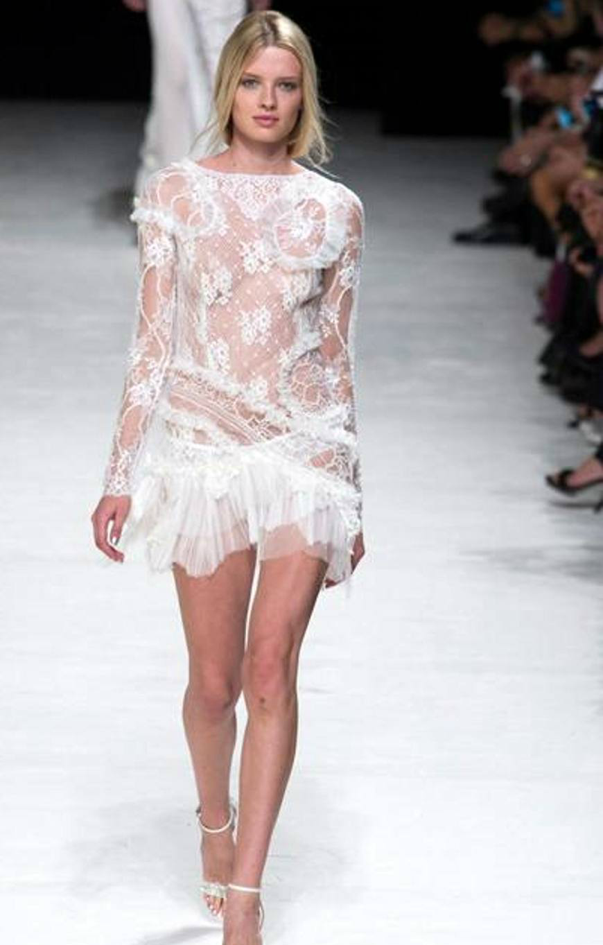 莲娜丽姿ninaricci这场时装装薄纱透明秀漂亮