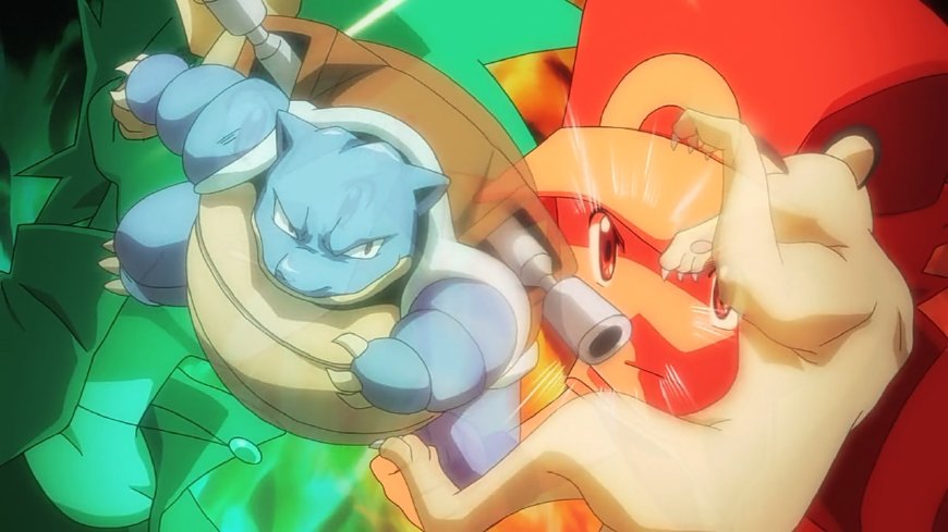 而这只猫老大在轻松撕破小绿的椰蛋树之后,输给了另一御三家水箭龟