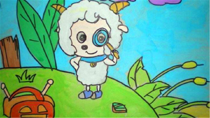 盘点喜羊羊与灰太狼中五个小学生笔下的人物一个比一个搞笑