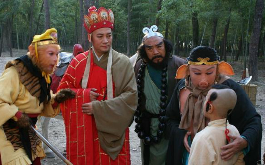 86版,西游记,幕后老照片,佛祖穿军装,最后一个让人提心吊胆