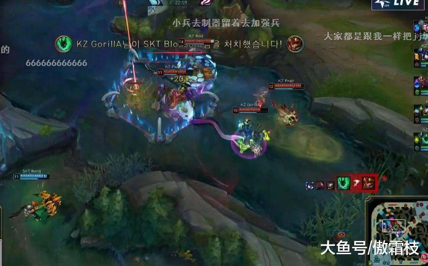 SKT战队遭KZ吊打, Faker瑞兹无济于事, Fak