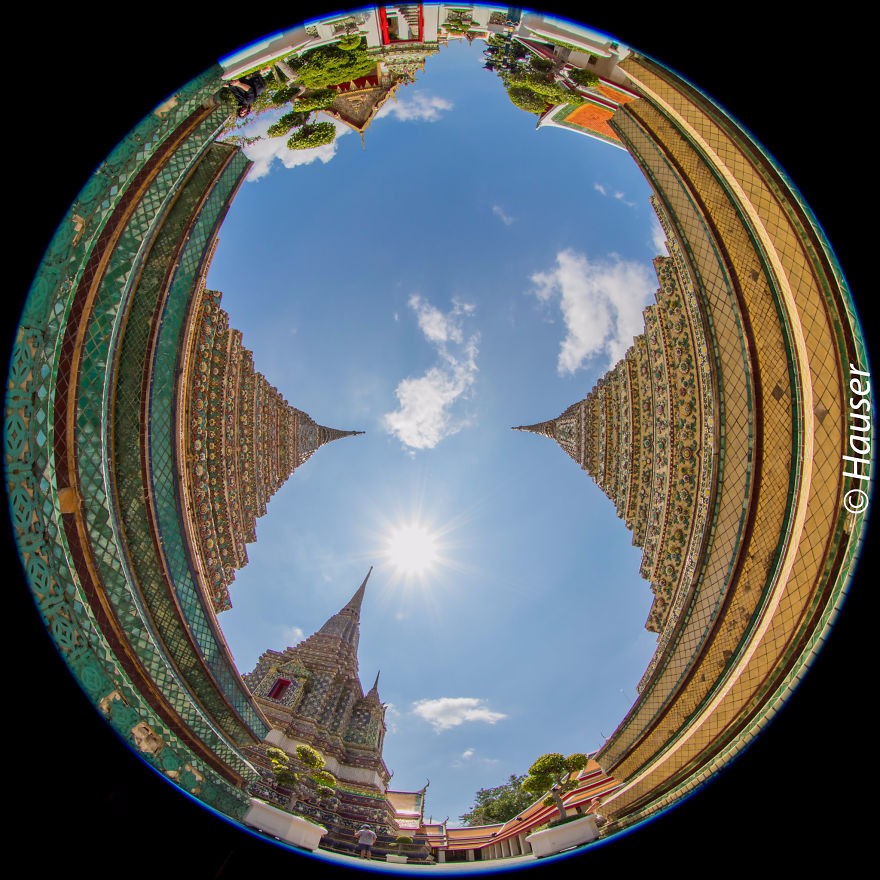 摄影师用鱼眼拍世界,用另一角度欣赏城市之美!