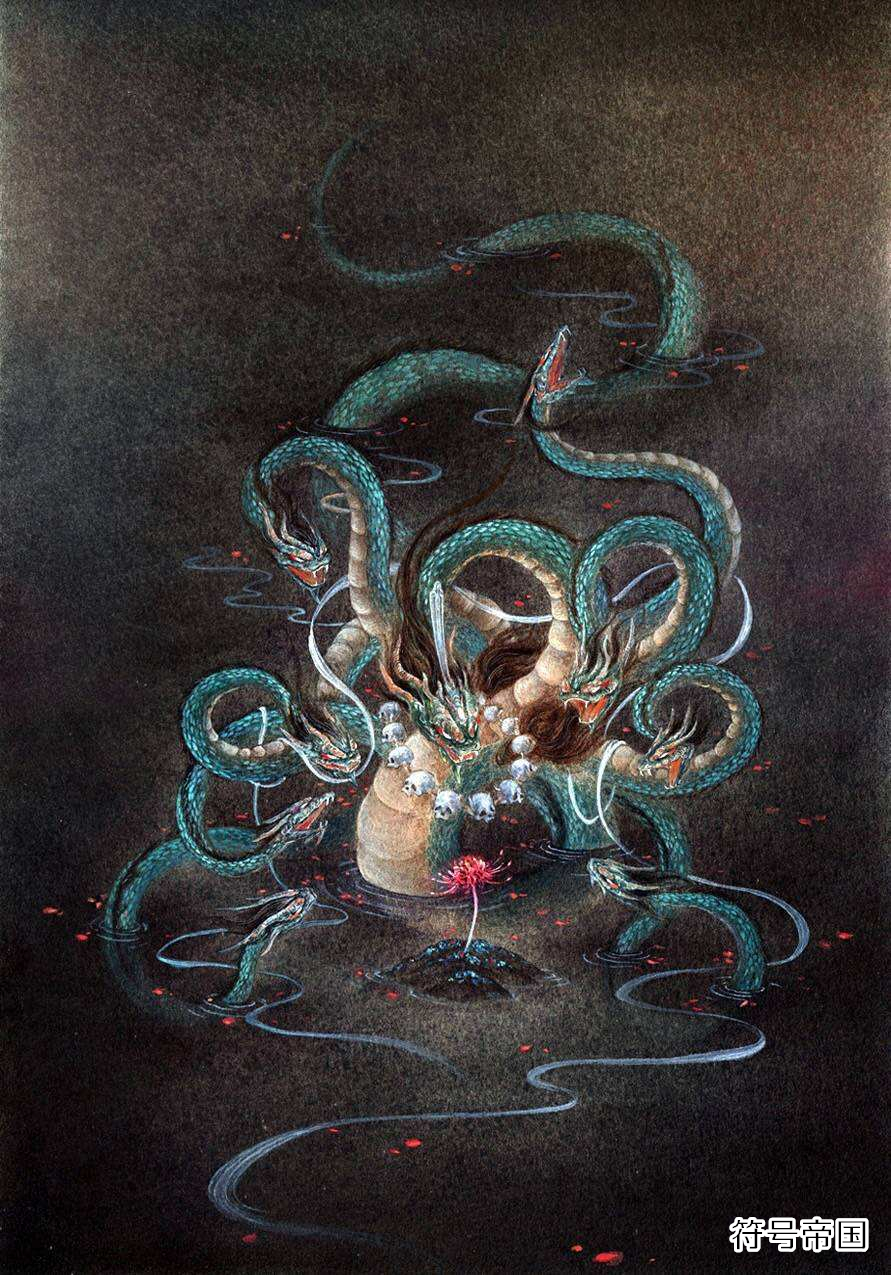 沙和尚与妖精九头虫的神秘渊源他们来自于山海经中的九头魔蛇