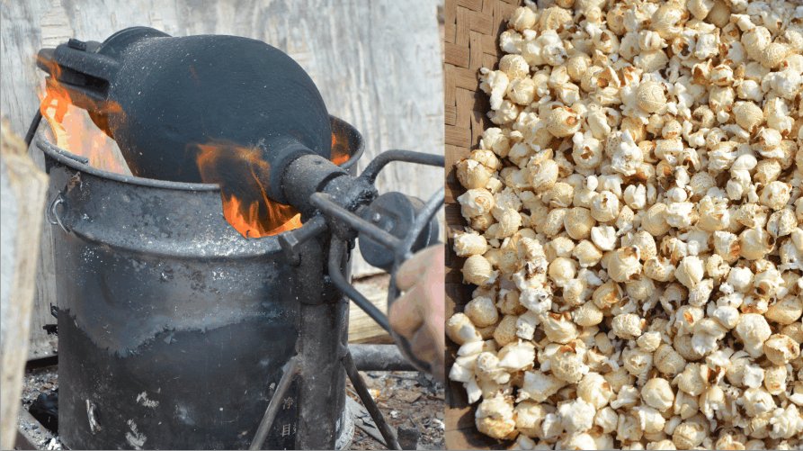 7旬老人制爆米花45年 日赚300元有诀窍