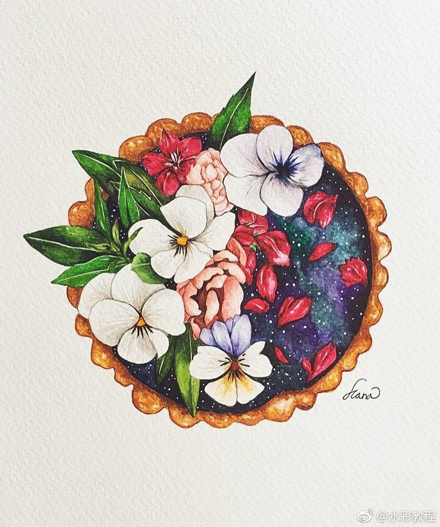 精致而又漂亮的水彩作品欣赏 by ins