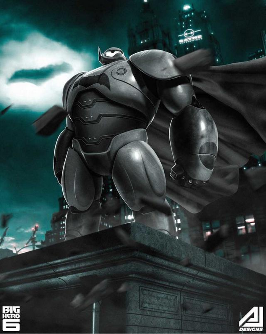 大白蝙蝠侠大白钢骨,这是全机械了吧!