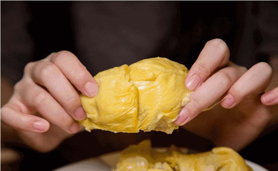 榴莲含有较高的糖分,还有淀粉,蛋白质,脂肪,钙,铁,磷和多种维生素