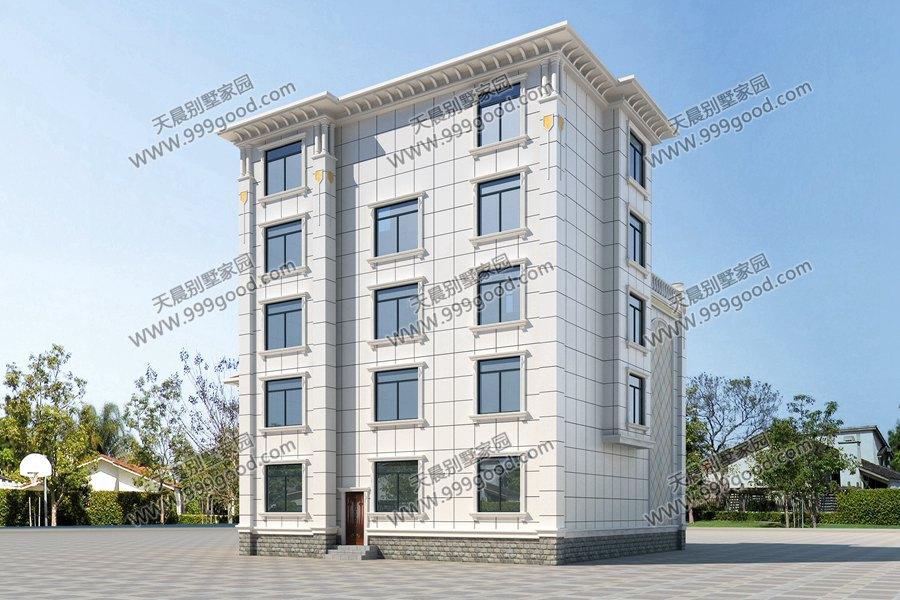 农村欧式5层豪宅,打破上下布局一致的传统,16.8x13.8米带神台