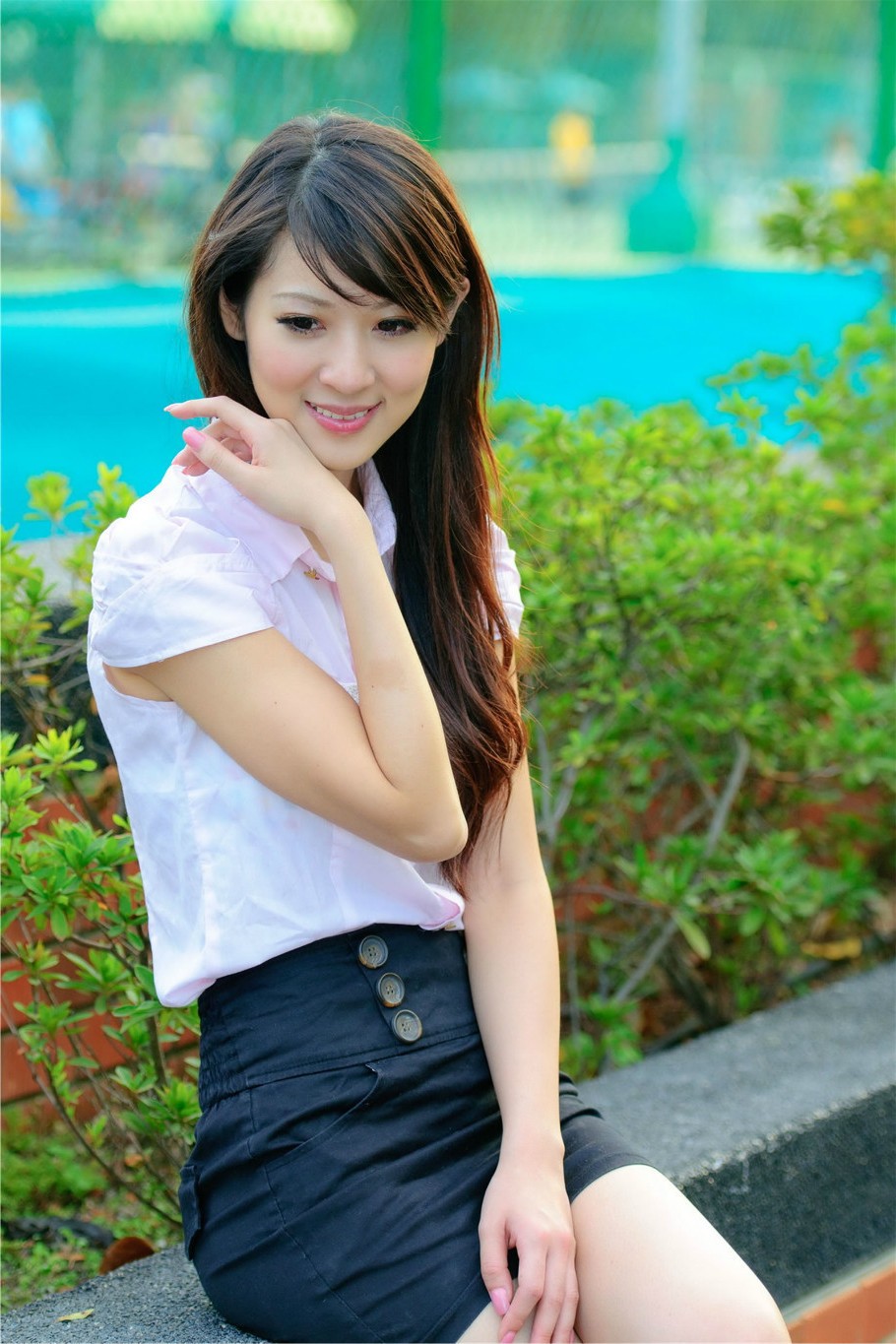 人像摄影(长发气质女白领)