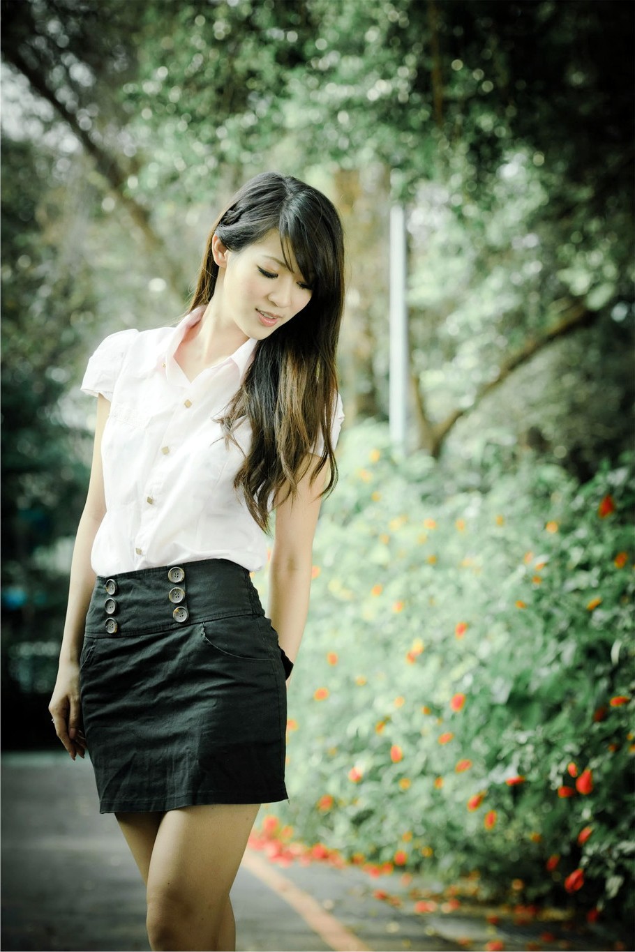 人像摄影(长发气质女白领)