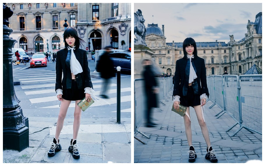 春夏真是太会穿了,碎花衬衫搭配运动鞋,慵懒迷人尽显女人味!