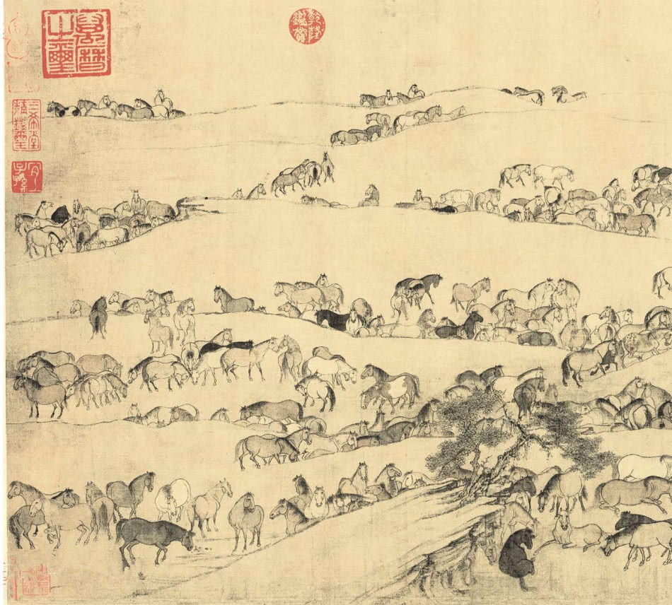 历代名家画笔下的马