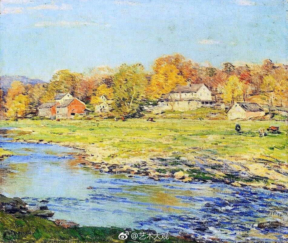 美国著名画家威拉德·勒罗伊·梅特卡夫风景油画作品欣赏-4(Willard Le|勒罗伊|威拉德|梅特卡夫_新浪新闻