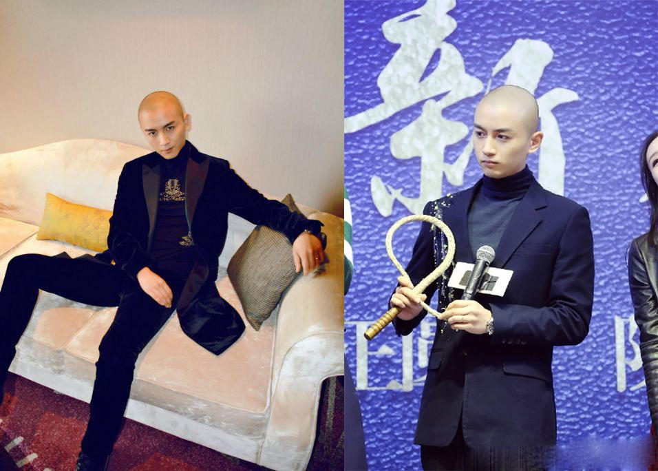 这些一线男星中敢剃光头才是真的对颜值自信,你觉得谁更帅呢?