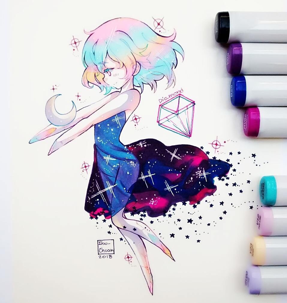 超喜欢短发推荐插画师ibuchuan