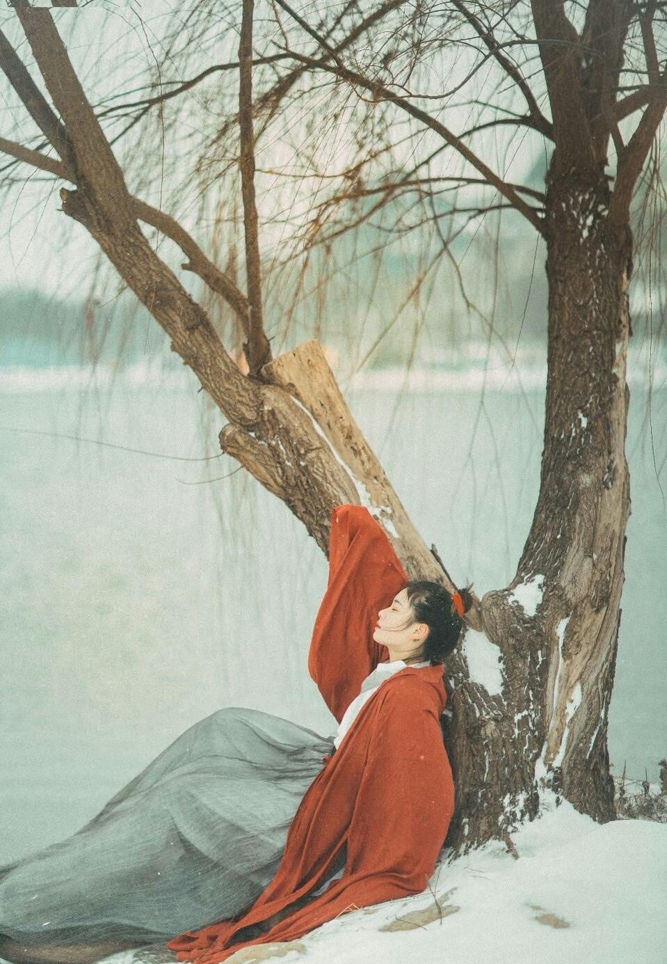 白发如雪,凄美了离别,白发如雪,纷飞了眼泪,唯美古风汉服