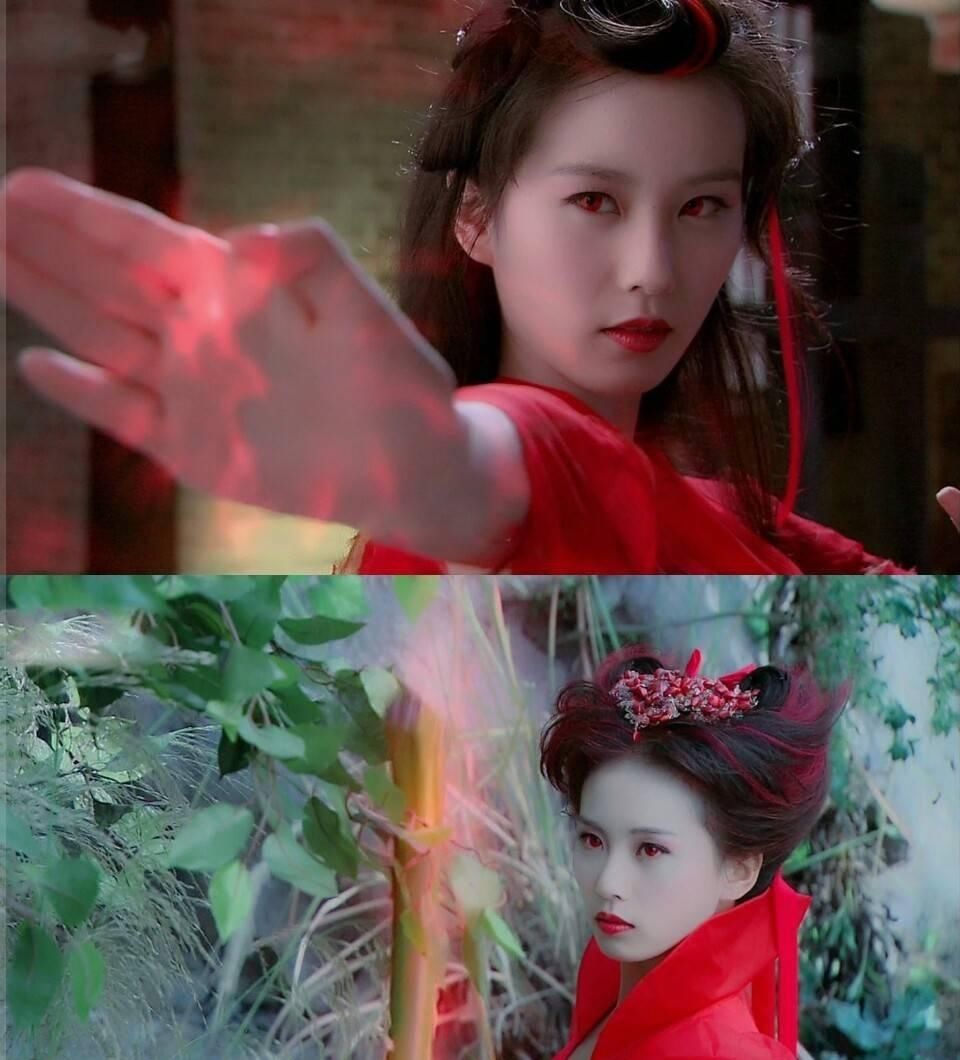 红龙葵气场全开,烈焰红唇加上红发,红色的眼睛很是凌厉,射箭的她浑身