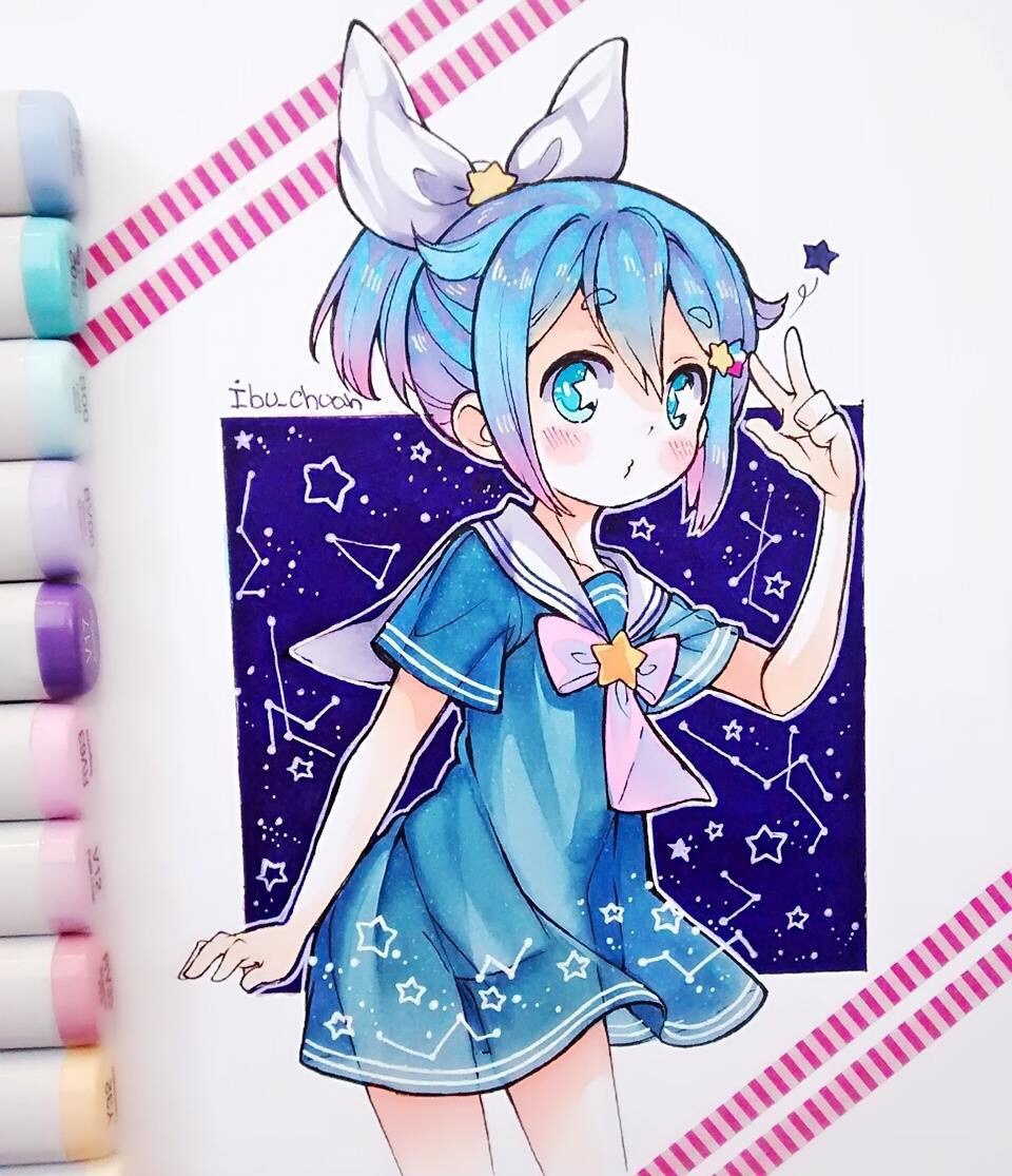 超喜欢短发推荐插画师ibuchuan