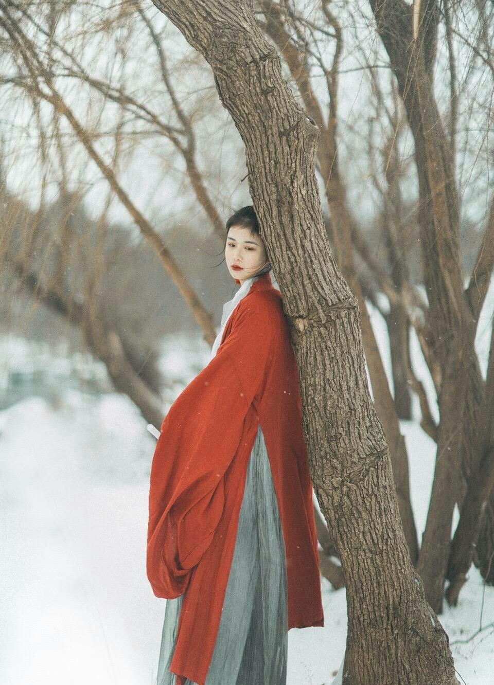 白发如雪,凄美了离别,白发如雪,纷飞了眼泪,唯美古风汉服