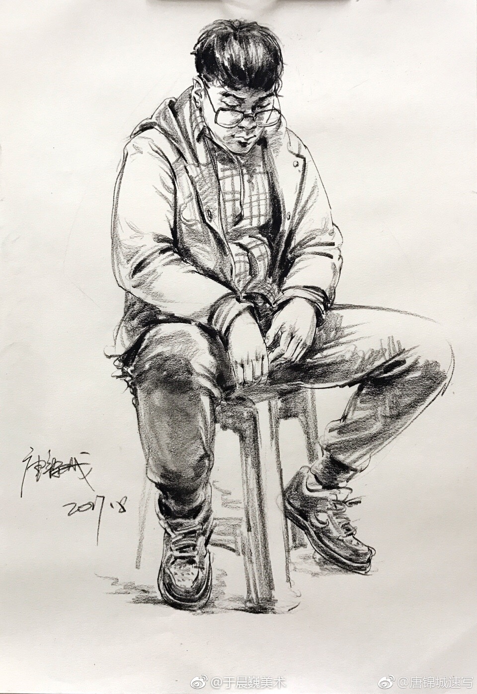 各个老师画的万能高分卷速写不收藏后悔莫及