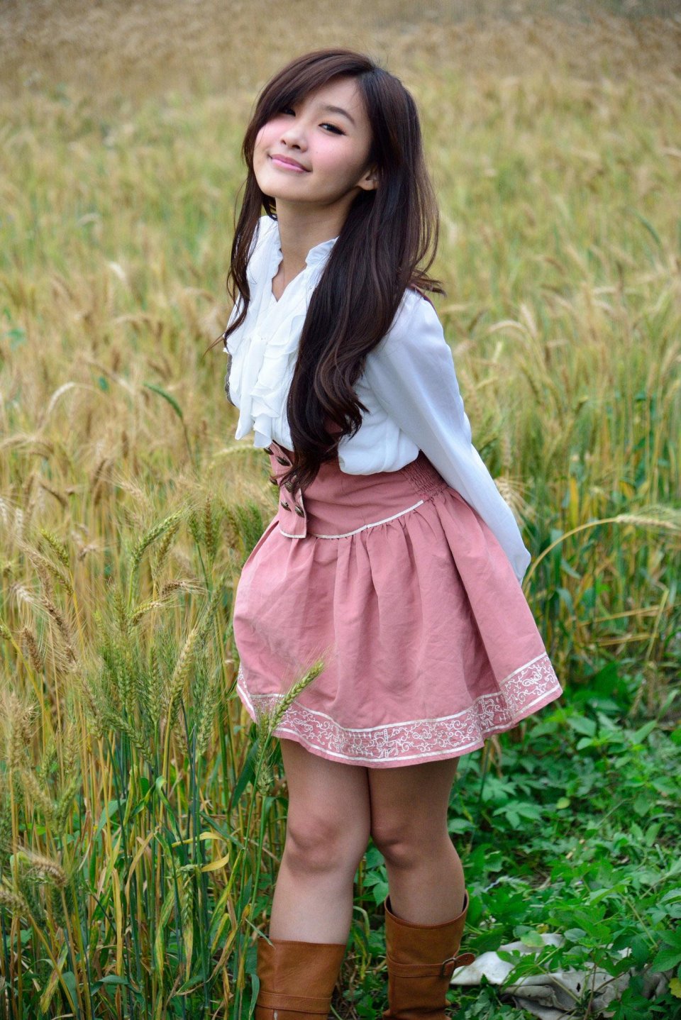 邻家女孩清纯可爱田园风清新动人