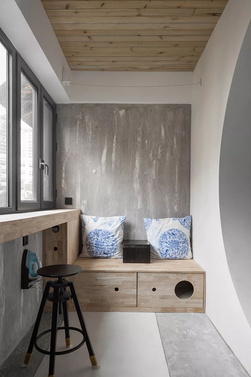 向外延伸的艺术阳台