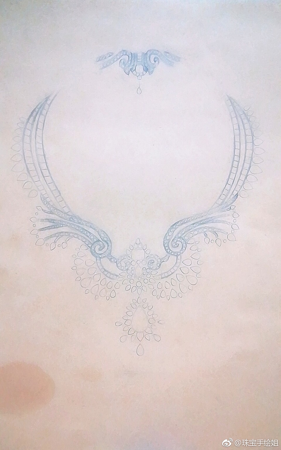 应广大群众心声,我把这个项链画成了你们心声最多的蓝色