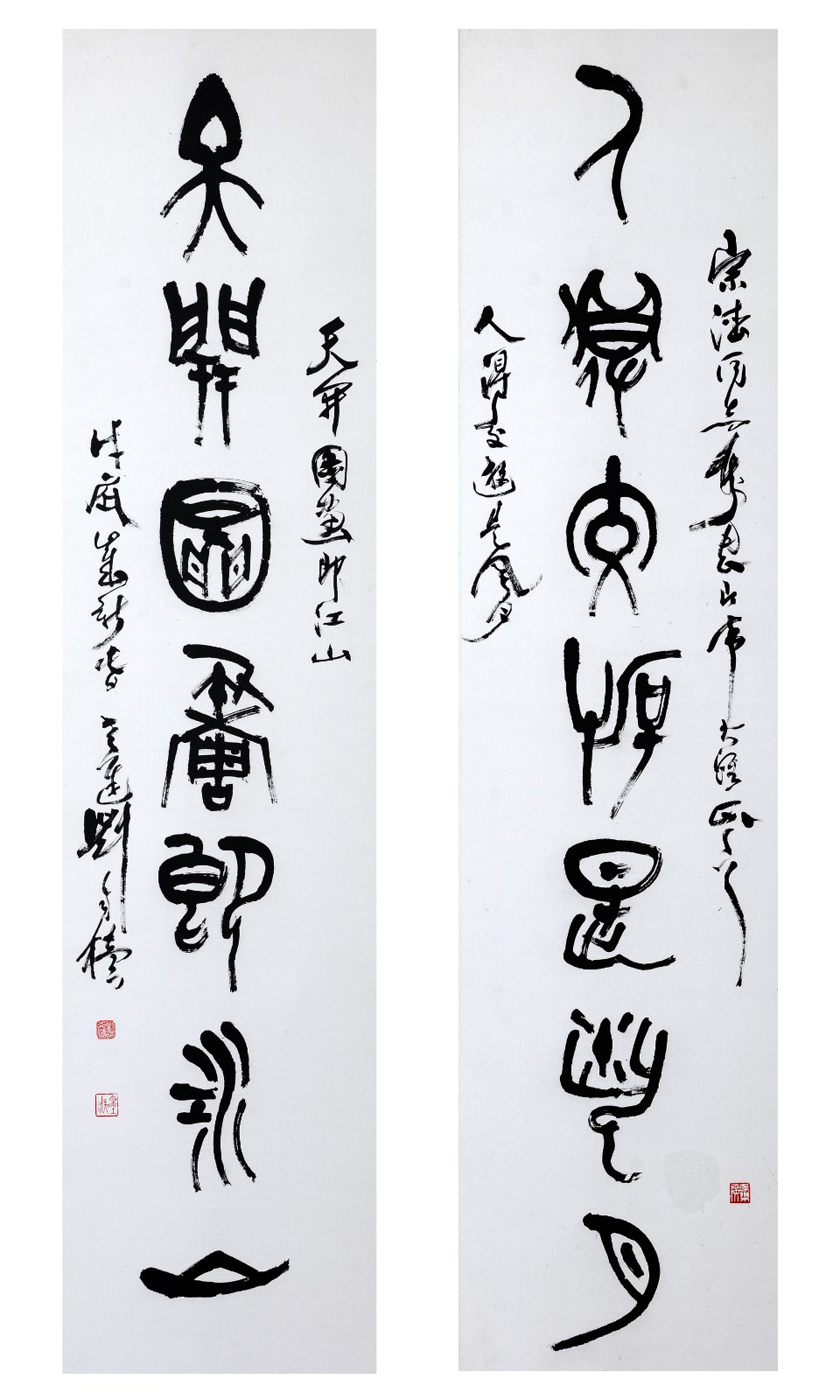 千秋大篆 百年自椟-中国书法大家刘自椟巨制精品欣赏