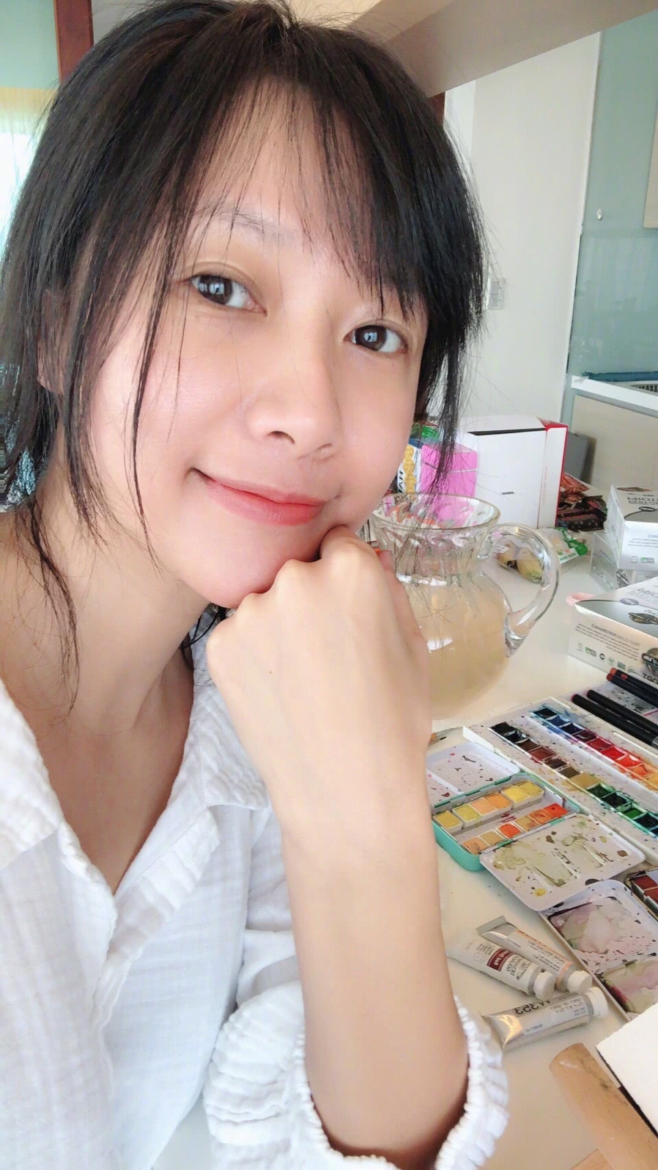 才女徐静蕾罕见曝素颜自拍,这明星也当的太佛系了