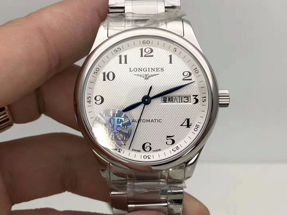 浪琴名匠 中英文双日历 实拍