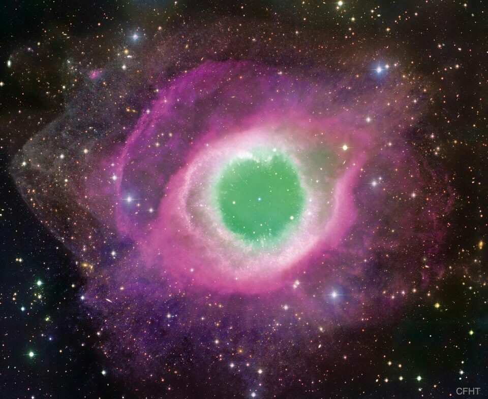 天文酷图每日一天文图【加法夏望远镜拍摄的螺旋星云】