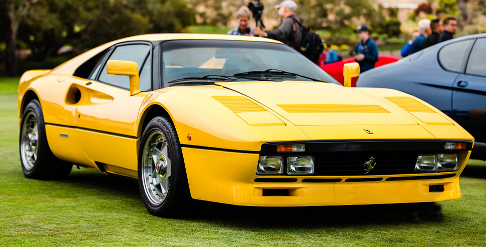 法拉利经典288gto,至今唯一留存下来的稀有黄色原型车,永远经典!