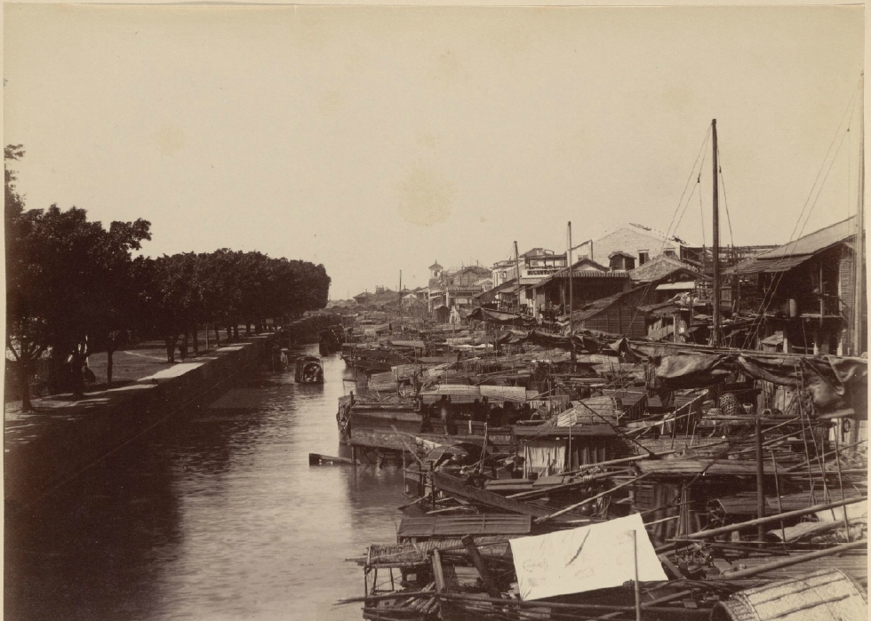 历史老照片1893年1894年晚清时期的广州城老照片