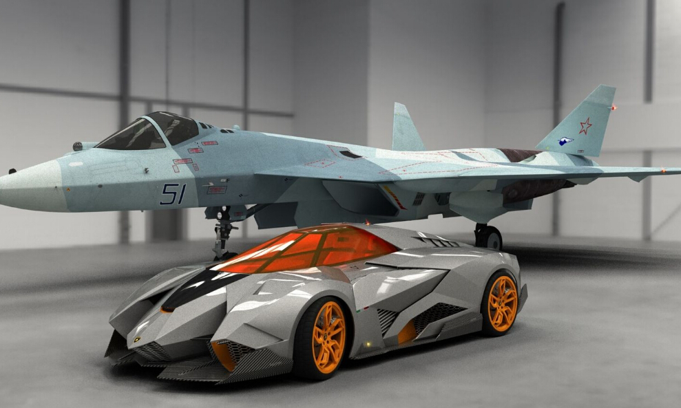 兰博基尼conceptox概念车,贫穷使我找不到车门