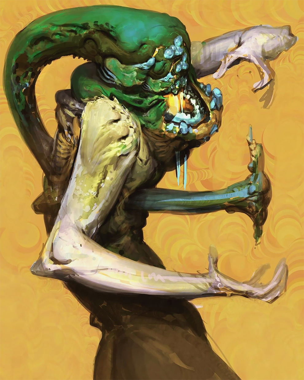 恐惧的面孔 | 美国概念艺术家和插画家 anthony jones 高超的黑暗概念