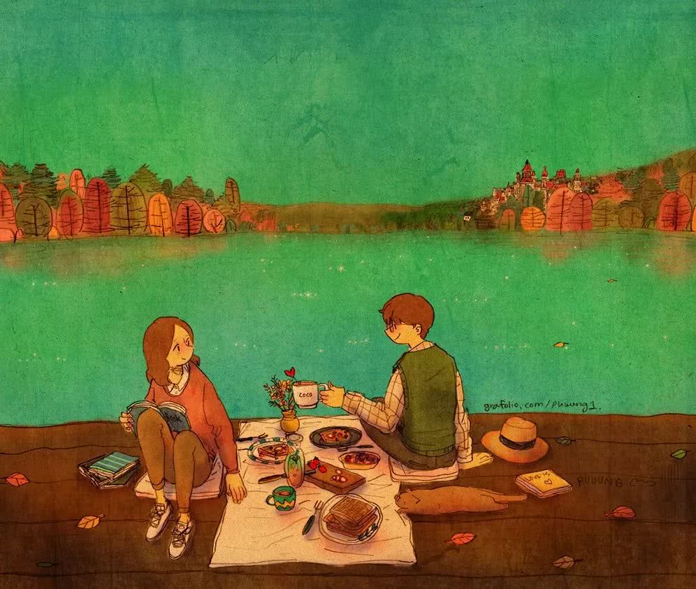 韩国暖心插画家的爱情故事也许幸福就是这个样子吧
