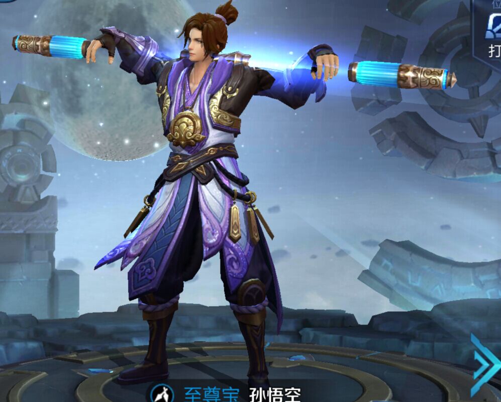 王者荣耀猴子都拿他没办法 只能靠老婆露娜来出口恶气