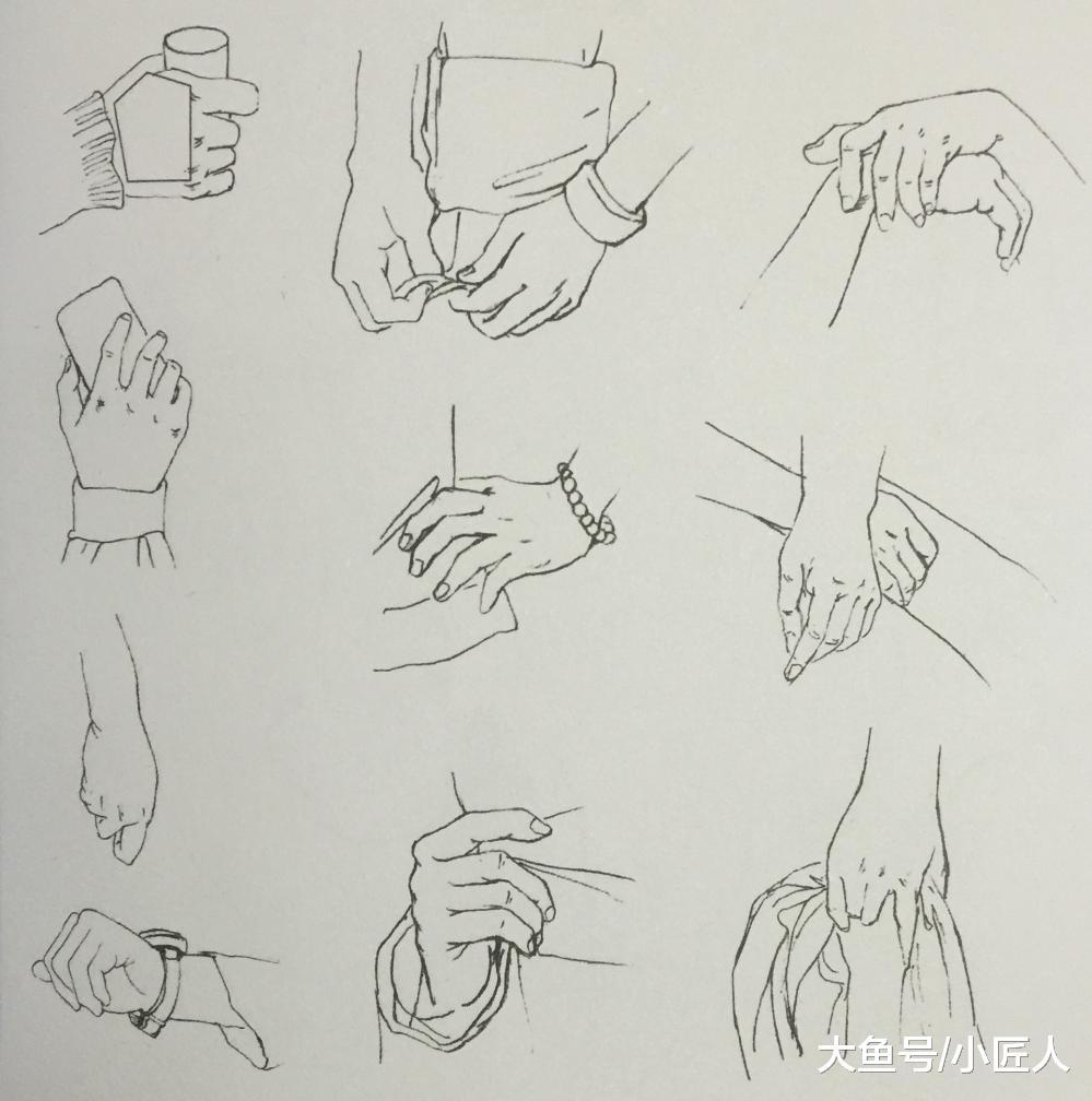 人物速写手脚绘制技巧