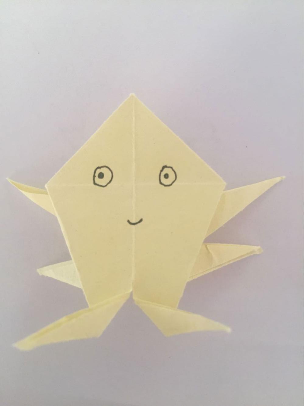 章鱼儿童折纸的做法一看就会的超简单章鱼手工折纸教程