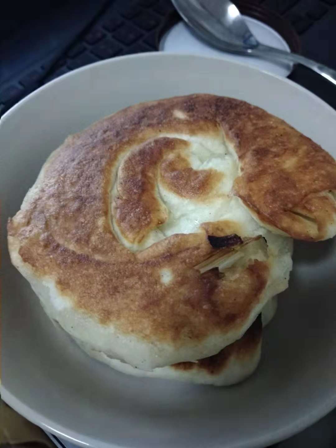 胖胖美食之自制超好吃的发面葱油葱花饼