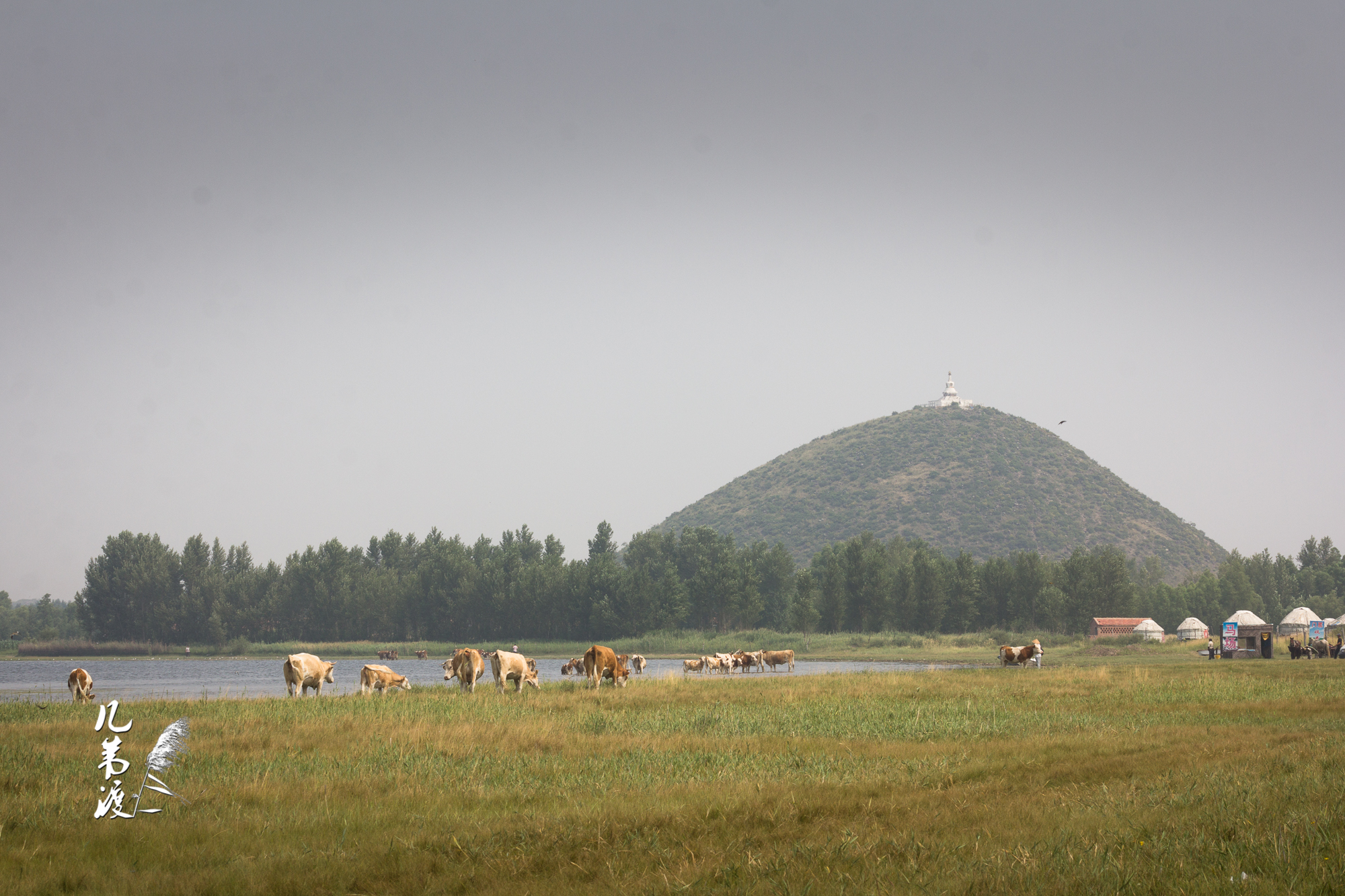 双合尔山白塔,在科尔沁左翼后旗阿古拉苏木的双合尔山上|双合|阿古拉|