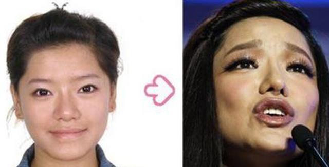 江映蓉整容前后照片对比 昔日天然美女整成蛇精脸