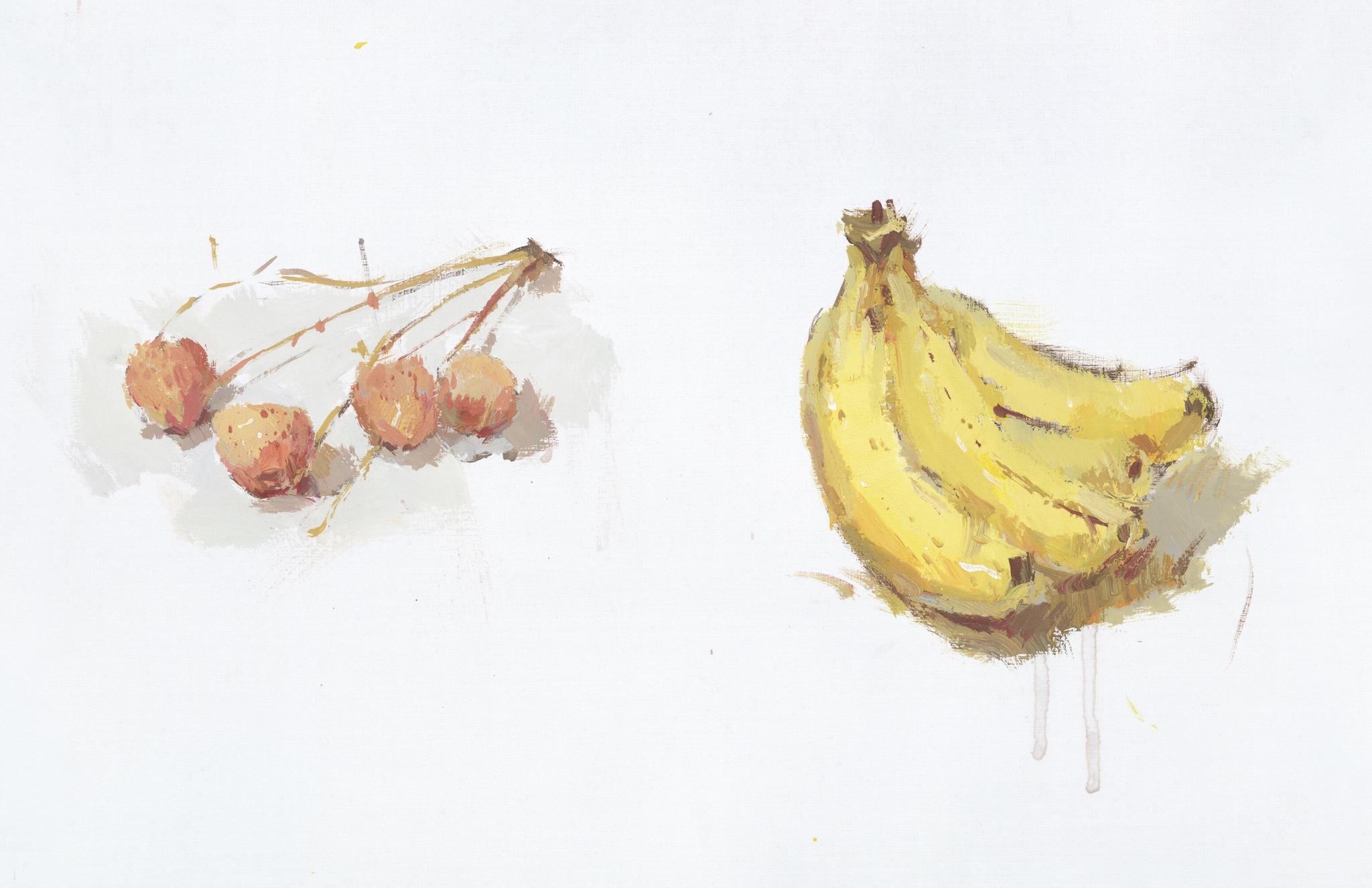 水粉单体静物示范