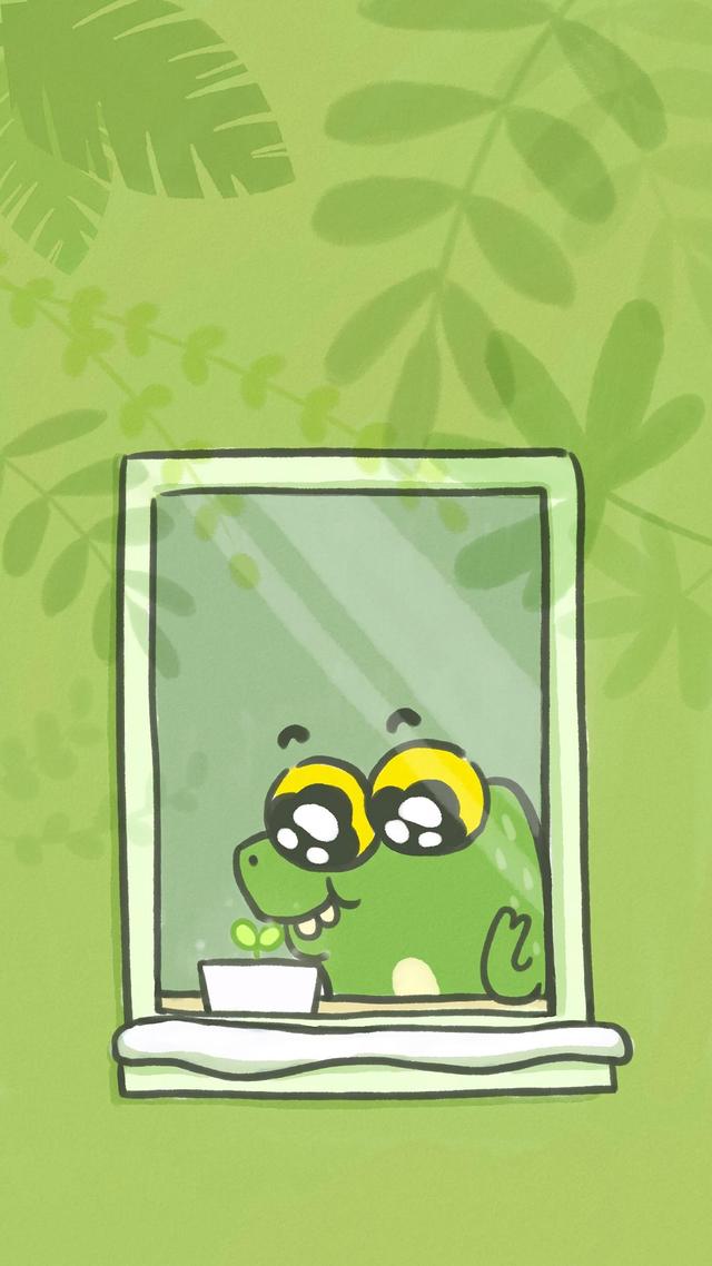 iphone绿色鳄鱼壁纸图片