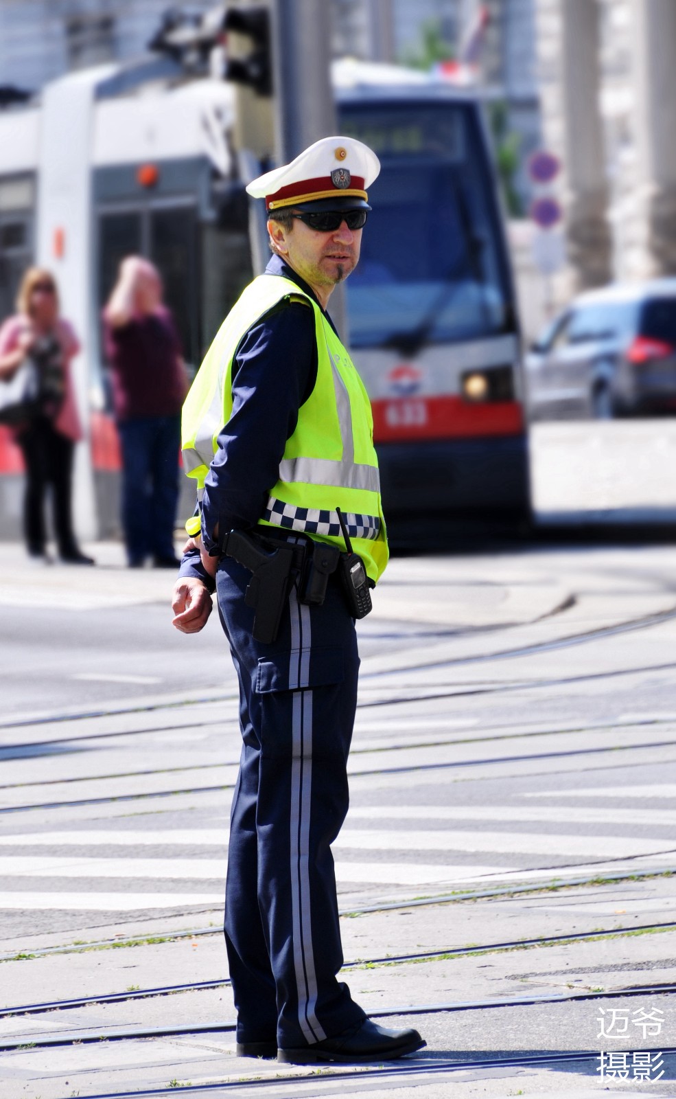 维也纳街头的交警【原创摄影】_新浪看点