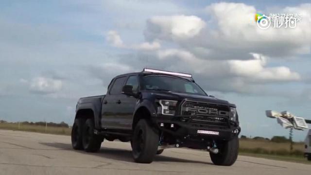 6个轮子的福特猛禽,上路那一刻才知道有多霸气!直真是霸气