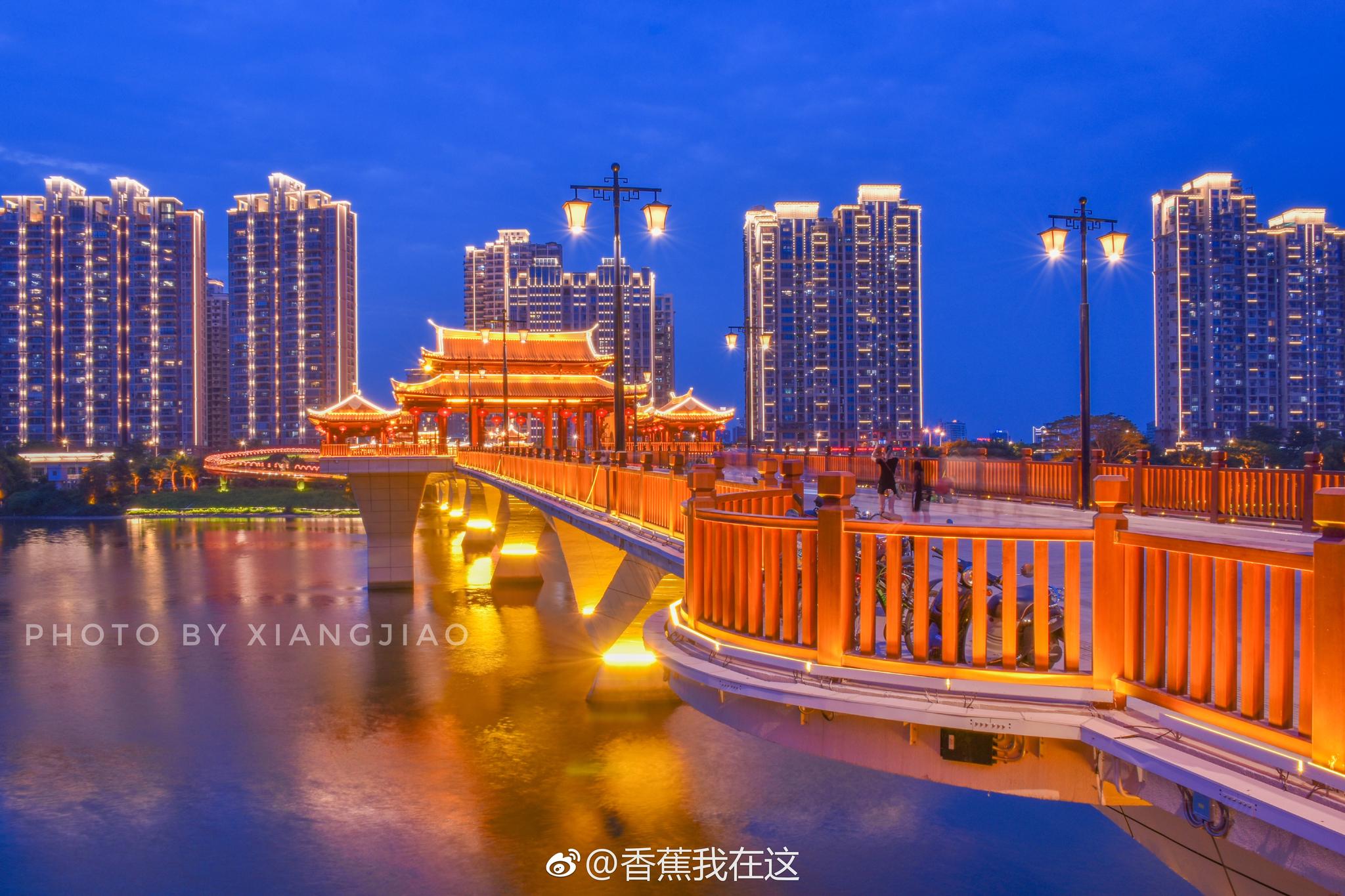 漳州南山桥夜景图片