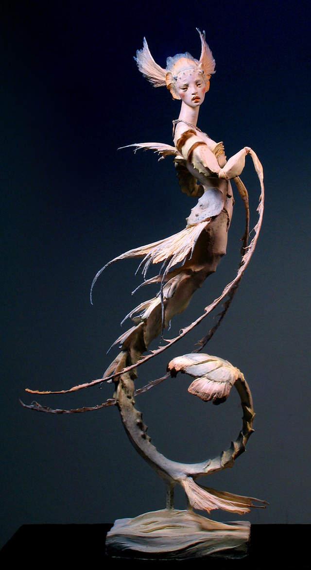 美丽的神话奇幻生物雕塑每一尊都是充满生命力的奇幻美丽作品