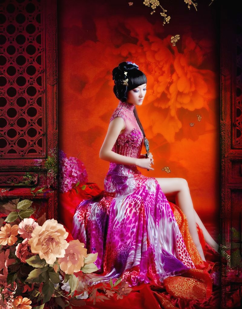 镜头下一个有着民族风情的古装美女|人像|风情|古韵_新浪新闻