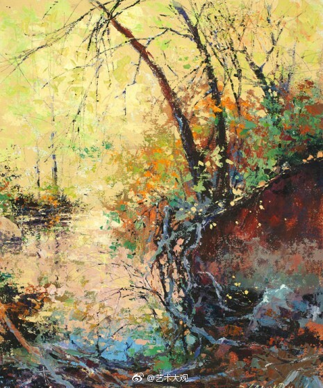 美国当代女画家juliegilbertpollard油画丙烯画作品欣赏
